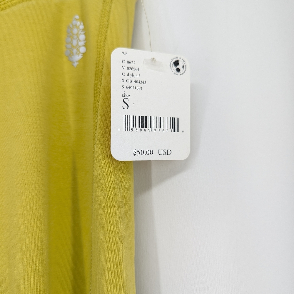 NWT Free People Movement Wide Leg Crop Lounge Yellow Wide-Leg Pants Small - Picture 6 of 6